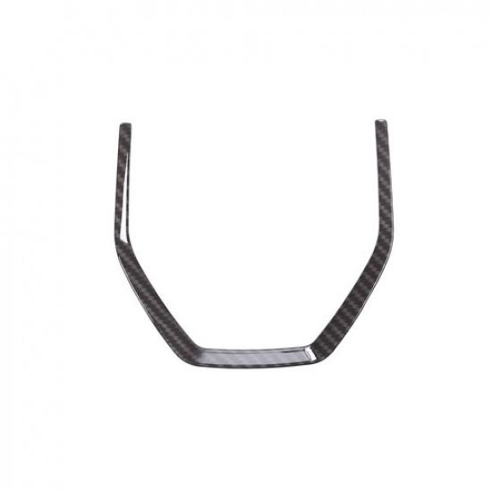 ABS Carbon fiberSteering Wheel U shape Trim For Land Rover Discovery Sport 15-19