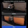 For BYD Han EV DM-i 2020-2026 Car Leather Seat Kick Mats Pad Rear Row Seat Protection Scratch Dirt Resistant Anti Kick Pad