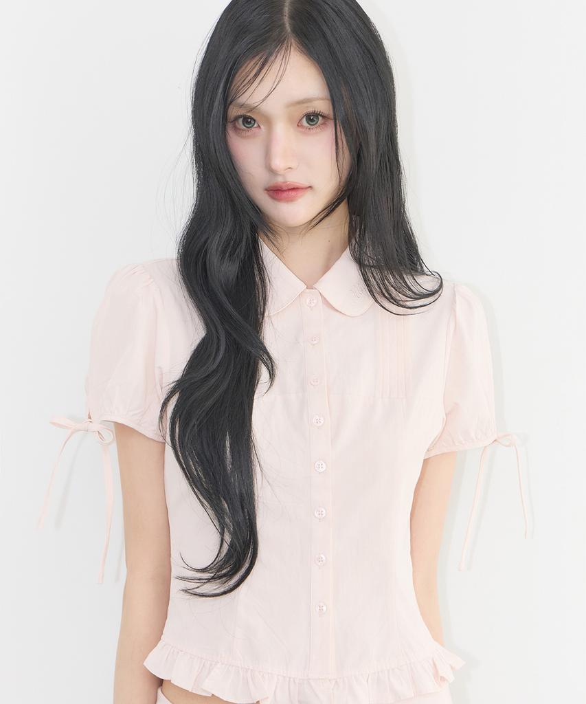 ILLIGO Sailor Puff Blouse Pink