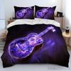 3D Classical Guitar Electric Guitar Duvet Cover Set HD Comforter Cover for Kids Bedding Sets Bedclothes Bedroom Decor