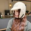Korean BrandNew Sweet and Cool Ins Hat Lady Down Plus Down Lei Feng Hat ColdSeason Warm Cold Hat Riding Ear Protection Hat