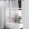 Modern Shower Curtain 3D Mildew Proof Bathing Curtains with Hook Waterproof Shower Screens Translucent Bathroom Home Decoration