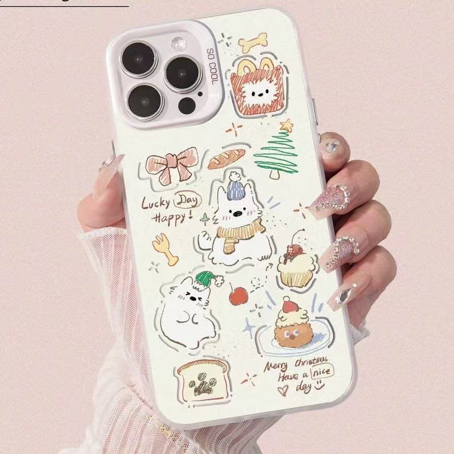 The new Japanese and Korean desserts are suitable for iphone17 mobile phone case Apple 15promax/14 anti-drop 13pro16 cute
