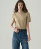 Deuloupisumeon Puff Sleeve Supima Cotton Short Sleeve T-Shirt [Navy]