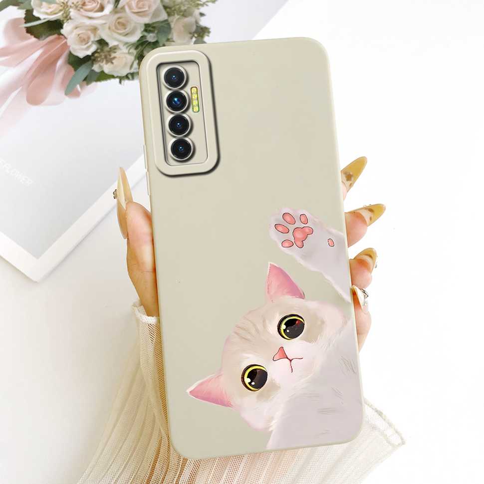 For Tecno Camon 17P Case CG7 CG7n Cute Sunflower Soft Silicone Back Cover For Tecno Camon 17 P 17P Phone Cases Shockproof Fundas