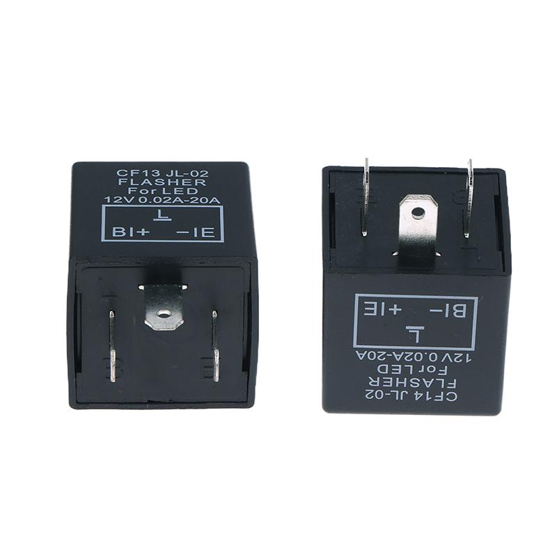 Cf13Kt Cf13 Cf14 Universal 3 Pins 12V 0.02A-20A Adjustable Led Turn Light Flasher Flash Relay Motorcycle Switch