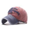 New Fashion Letters Do Old Baseball Cap Washed Cloth Denim Riding Sunshade Men's and Women's Peaked Caps
