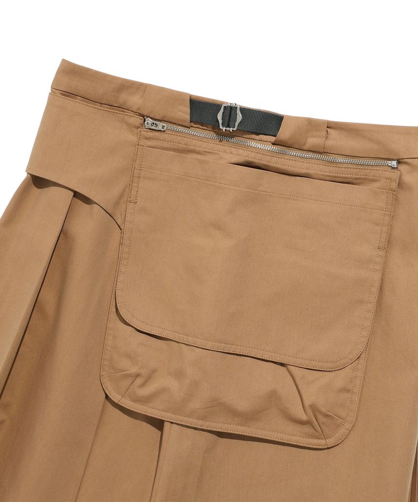 Nice Ghost Club Ffats Pleats Belt Pocket Skirt_Beige(Ng2Fsupa91A)