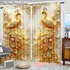 2pc,   Curtains peacock (3 Versatile Polyester,Without Electricity Festive Wall Decor Perfect for Various room decor aesthetic