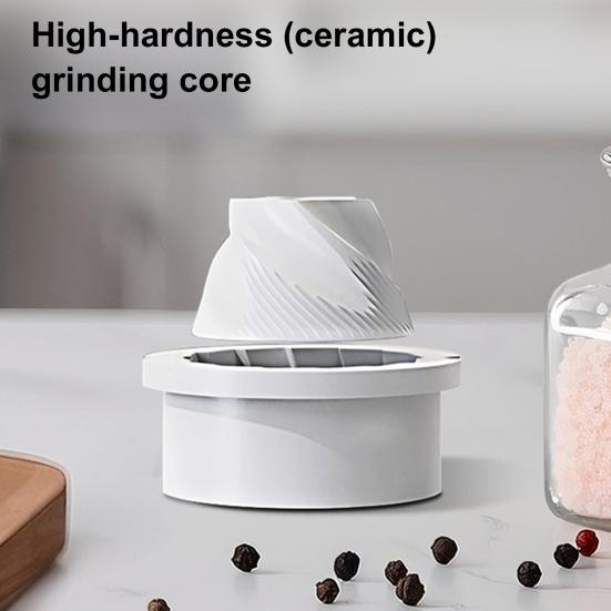 Electric Salt And Pepper Grinder Set with LED Light Adjustable Coarseness Salt Grinder Rechargeable Pepper Grinder for BBQ