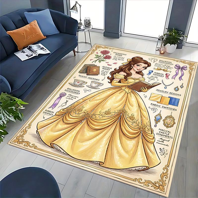 1pc Belles Ballroom Carpet Rug for Bedroom Living Room Decor Sofa Home Game Area Rug Non-slip Floor Mat. D72201192