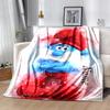 Custom 1pc Colorful Smurf Watercolor Art Blanket, Soft And Comfortable Blanket, Casual Warm, Camping Travel Blanket, Good Birthday Gift Q9086