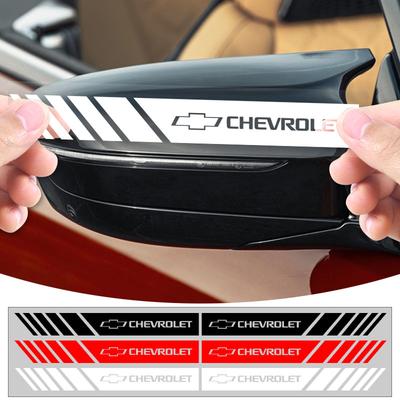 Car Stripe Stickers Rearview Mirror Reflective Vinyl Decals Decoration for Chevrolet Camaro Trax Blazer Cavalier Onix Aveo Silverado Malibu Captiva