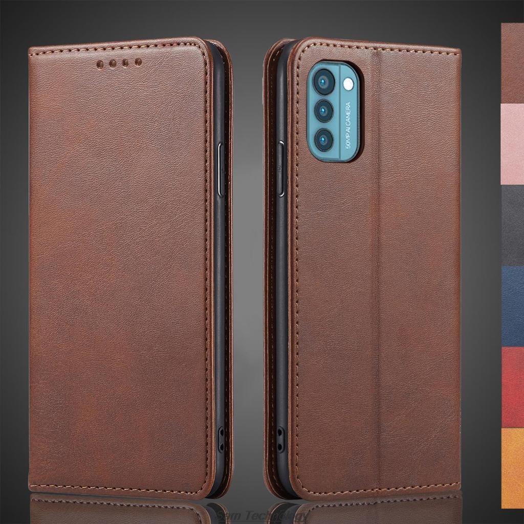 Magnetic Attraction Leather Case for Nokia G11 / Nokia G 11 Card Holder Holster Flip Cover Case Wallet Phone Bags Fundas Coque