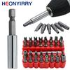 33pcs Security Bit Set with Extension Bit Holder Tamper Star Screwdriver Bits Set Quick Release Bit Holder