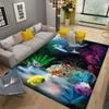 Starfish Beach Shell Sea Star Sand Carpet Rug for Living Room Bedroom Home Sofa Decoration,Kids Play Non-slip Floor Mat