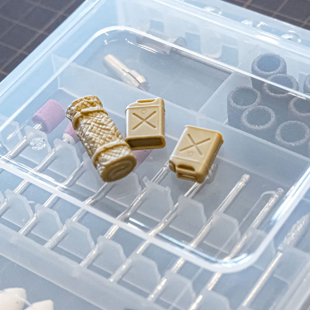 WHATNOT Hobby Router Mini and 33 Set, Router, Rechargeable, 3-Speed, Engraving, Drilling, Polishing, Pieces, Gray, HR-01P