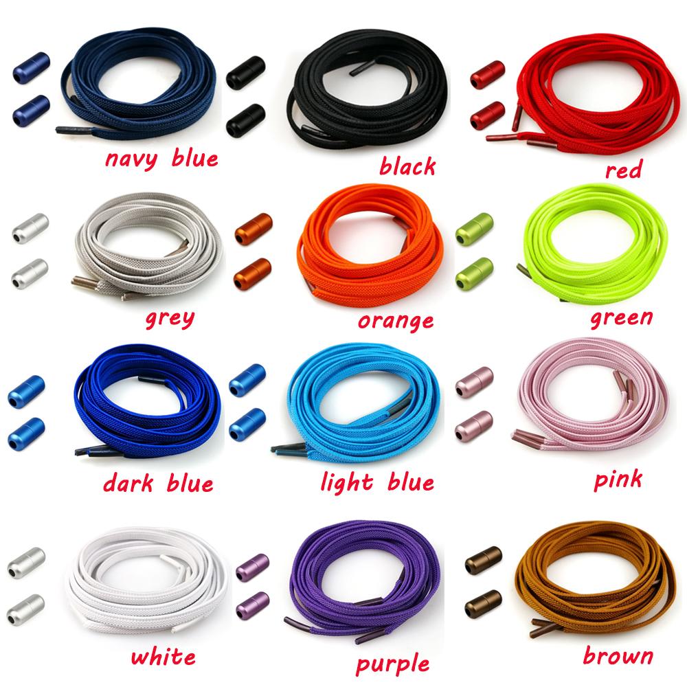 New for Kids Adult Fast Lacing Elastic Lock Sneakers Shoelace Quick Lazy Laces No Tie Shoelaces