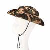 Fisherman Hat Wide Brim Adjustable Sun Protection Hat Camouflage Pattern Camping Hat for Outdoor Hiking Fishing