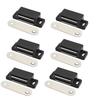 12 Pieces Cupboard Kitchen Furniture Magnetic Cabinet Door Latch Closures White Plastic Strong Powerful Magnet Catch Wardrobes