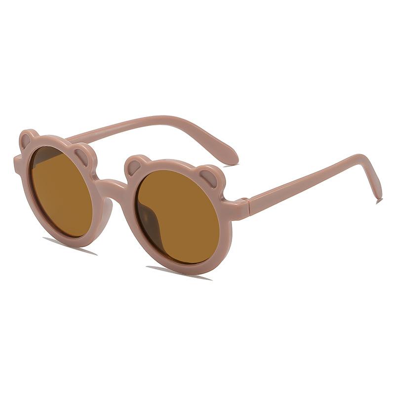 New Children's Sunglasses Baby Bear Frame Sunglasses Cute Boys and Girls Cartoon Sunscreen Photo Glasses