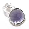 Amethyst Gemstone Handmade 925 Sterling Silver Jewelry Pendant 1.58" K5r32