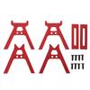 RC Car Work Stand Aluminum Alloy High Strength Static Display Stand for 1 24 1 18 RC Car Maintenance Red
