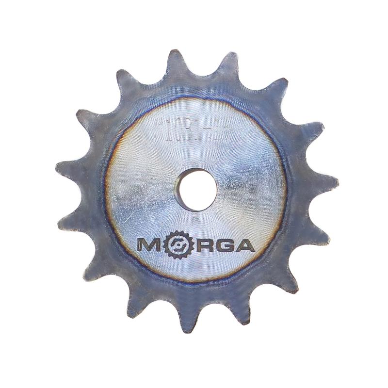 Hardened chain sprocket with flange, hub 10B-1 (R1 5/8) Z-15 outer diameter - 83.2 MORGA