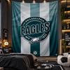 Väggbonad Philadelphia Eagles Tryckt Tyg för Vardagsrum Sovrum Heminredning