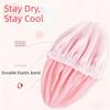 Absorbent Terry Lining Bathing Cap Water Resistant Hair Towel Wrap Hair Drying Cap  Hair Care