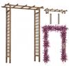 Simple Wooden Garden Pergola 153x200 Cm Freesia