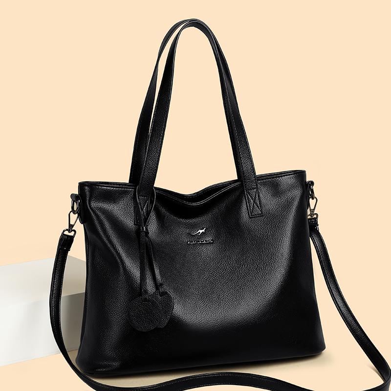 Casual Tote Bag For Women High Quality Leather Shoulder Bags Ladies Luxury Purse Female Handbag Messenger Commuting Sac A Main