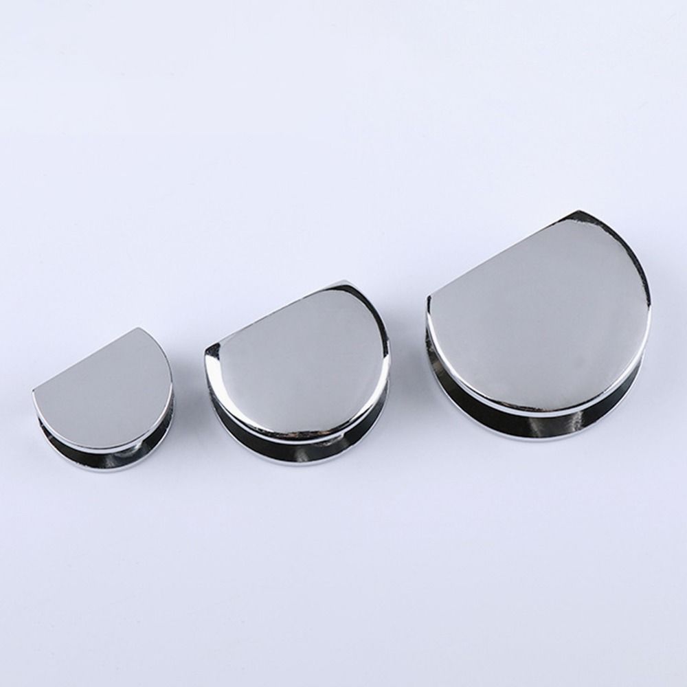 1Pc Zinc Alloy Nickel Finish For 6-12mm Shelves Clips Panel Bracket Shelf Holder Support Glass Clamp