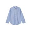 Life Solid Logo Comfortable Casual Button Long Sleeve Shirt Men Shirts Game-Royal FN3126-101