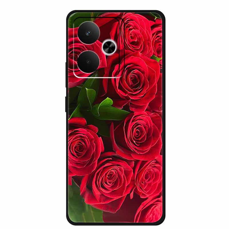 For Realme GT 7 T 7T Phone Case Fashion Photos Black Silicone Soft Back Cover Case For Realme GT 7T GT7 7 T Case GT7T Coque Capa