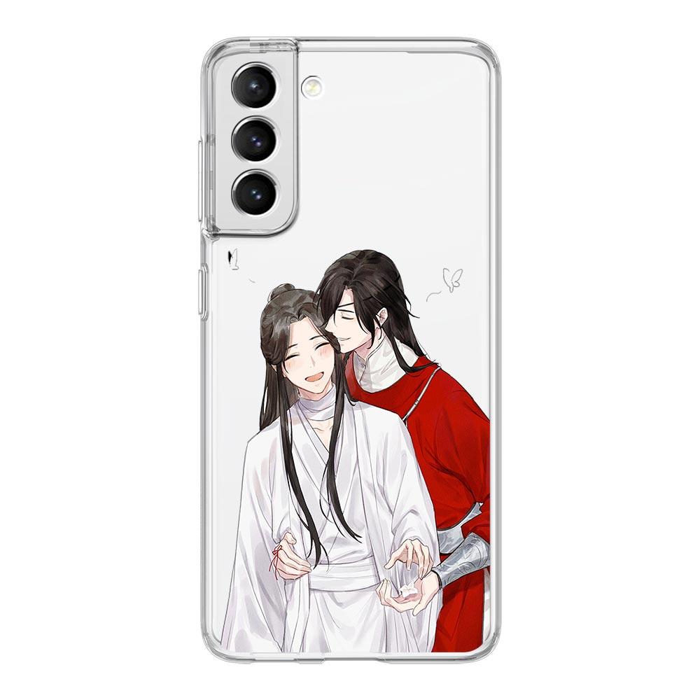 Funda de teléfono Heaven Officials Blessing TGCF para Samsung Galaxy S23, S22 Ultra, S20, S21 FE 5G, S10, S10E, S9, S8 Plus 4G, suave y transparente.