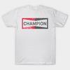 Asiatische Größe Herren Schwarzes Print-T-Shirt Champion Brad Pitt Once Upon A Time In Hollywood No-Cut Wärmeübertragungsdruck Baumwoll-T-Shirt