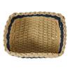 3 Piece Set Color Blocking Woven Storage Baskets Natural Paper Rope Materials Organizers For Closet Dresser Organization