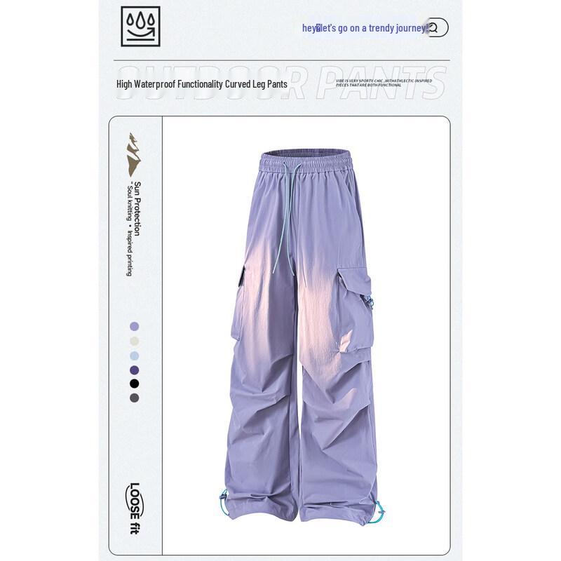 MULINSEN Damen 2026 Sommer Locker Gerade Hosen mit Cargotaschen