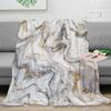 Abstract Marble Texture Throw Blanket Warm Microfiber Flannel Blanket Bedroom Decor Blankets For Beds