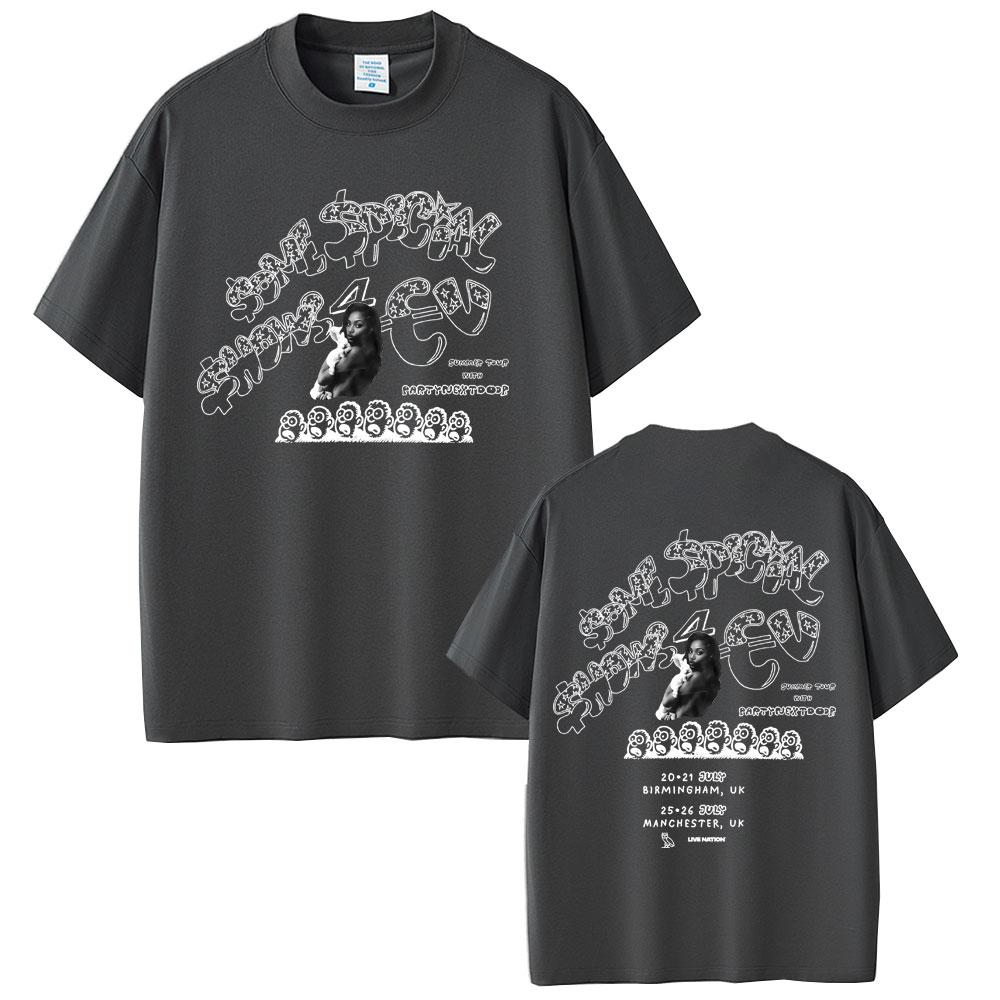Rapper Drake Europe Tour with Partynextdoor 2025 T-shirt Men Women Hip Hop Fashion Pop Music T Shirt Casual Cotton Vintage Tees