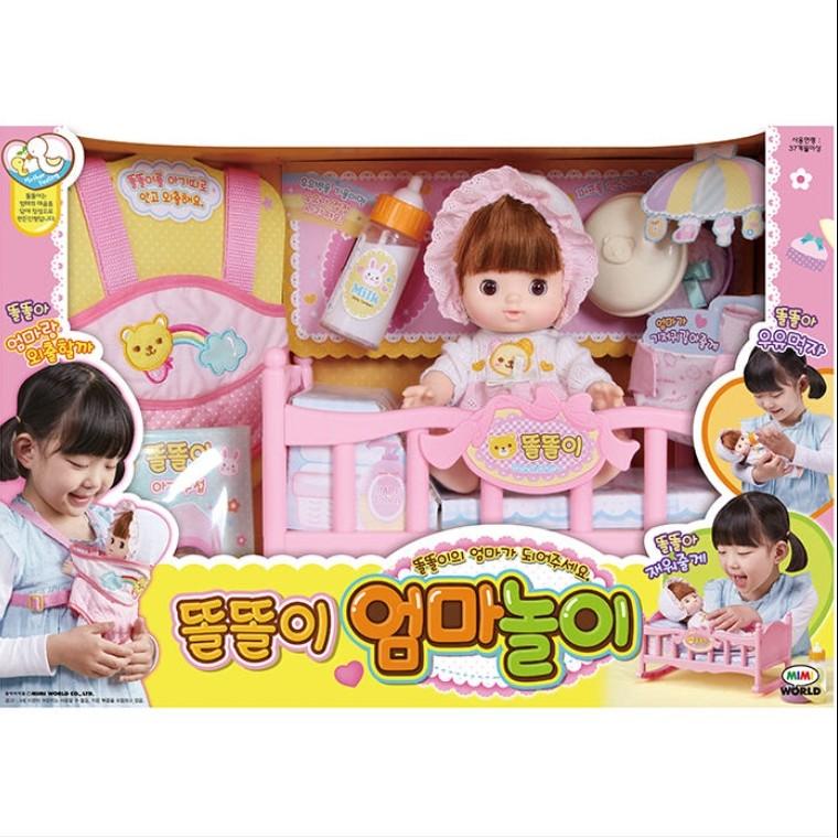 [Mimi World Official] Crybaby DdolDdolE Interactive Doll / DdolDdolE Mommy Role Play Set, Korean Toys