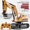 New Remote Control Alloy Excavator Toy for Kids Ages 3-8 - Engineering Vehicle Simulation