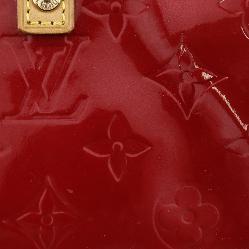 Louis Vuitton Bolsa de Mão PM Chumbo M91990 Vermelho Pomdamul Monograma Vernis Mulher Usada