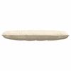 Back Cushion Cream 140 x 50 cm Cord Fabric