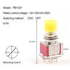 5Pcs 3Pin 6Pin C-NO-NC 6mm Mini Momentary Automatic Return Push Button Switch (ON)-OFF 5A125V/2A250V Toggle Switches