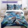 Erling Haaland Printed 3PCS Bedding Set Breathable Duvet Cover with Pillowcases Decorative Bed Linen for Bedroom Home