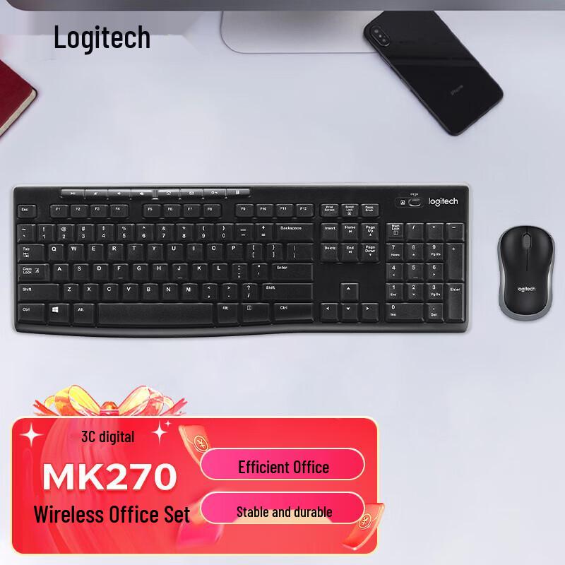 Logitech MK270 Wireless Keyboard and Mouse Combo