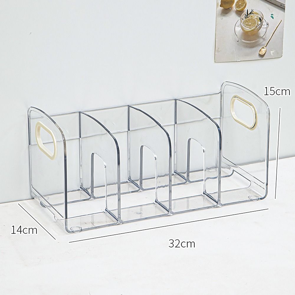 Klar Acryl Unterteilt Buch Stehen Schreibtisch Organizer Desktop Buch Halter Bequem Buchstützen Student