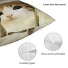 Pillow Case Meowl Cat Owl Cute Pet Stickers Print Pillow Cover For Sofa Couch Bed Living Room Vintage Pillowcases
